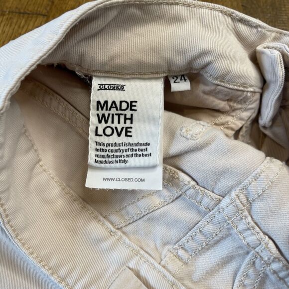 Closed Denim Baker Skinny Jeans Comfort Stretch Blush Pink Womens Size 24x26 - Picture 7 of 8